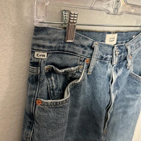Citizens of Humanity Sabine High Rise Vintage Distressed Ripped Jeans Size 27 - Picture 4 of 9